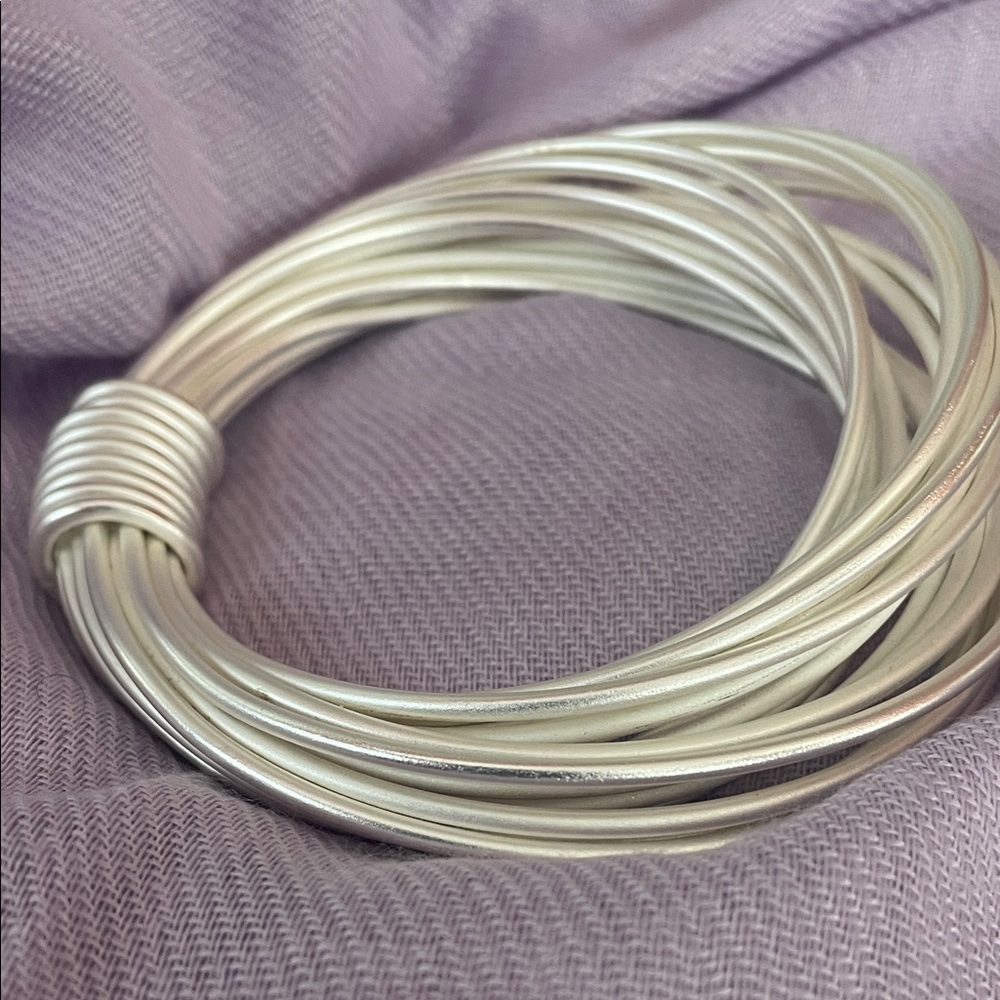 Khoi Silver Multi-Bangle Bracelet